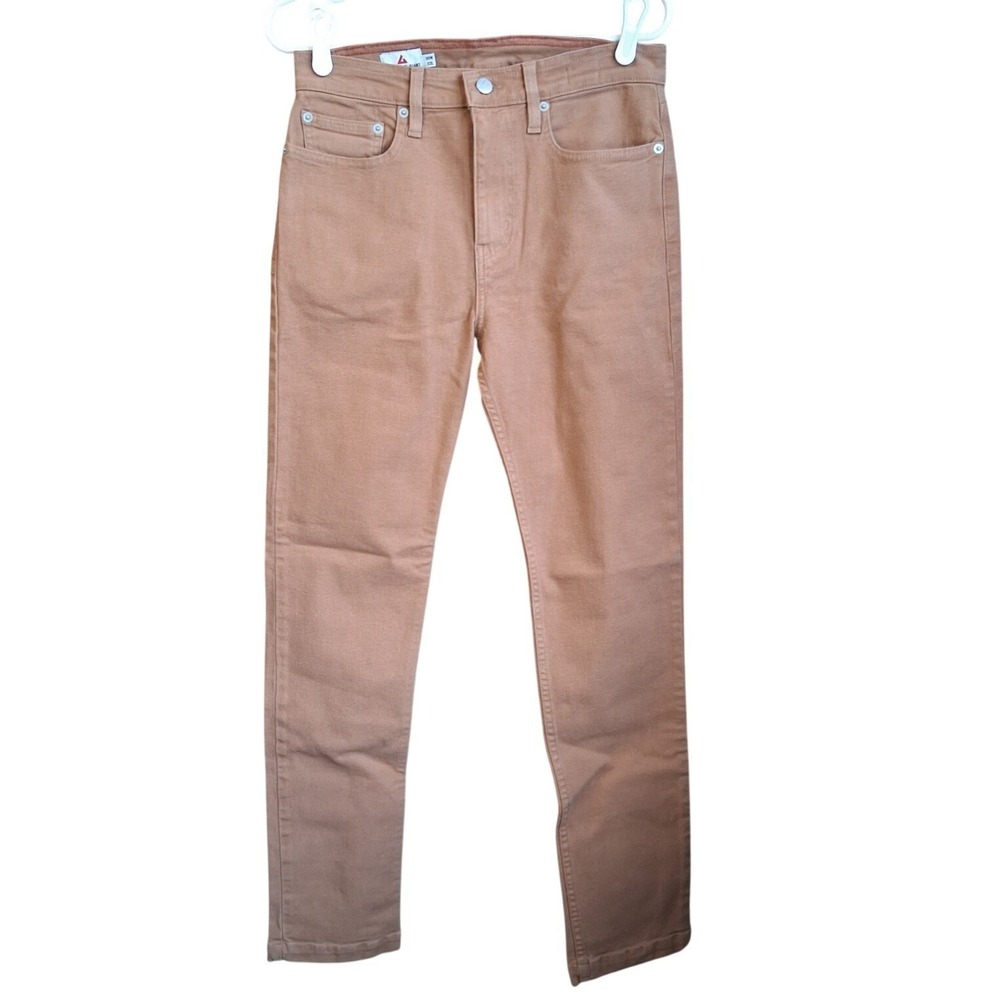 American Giant Roughneck Stretch Canvas Slim Fit Jeans 30x32 Mahogany EUC